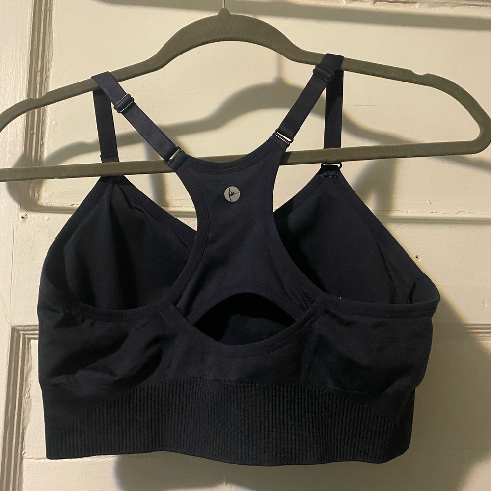 NWOT! 90 Degree By Reflex Navy Blue Sports Bra - Picture 7 of 8